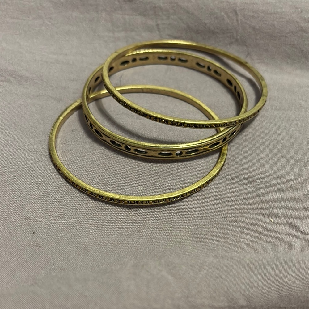 Elegant Gold-Toned Bangles